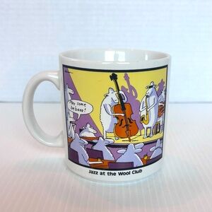 Far Side Jazz At The Wool Club Coffee Cup Mug 1987 Gary Larson Gift